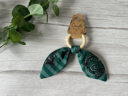 Cotton & Bamboo Baby Teething Rattle - Harry Potter's Slytherin